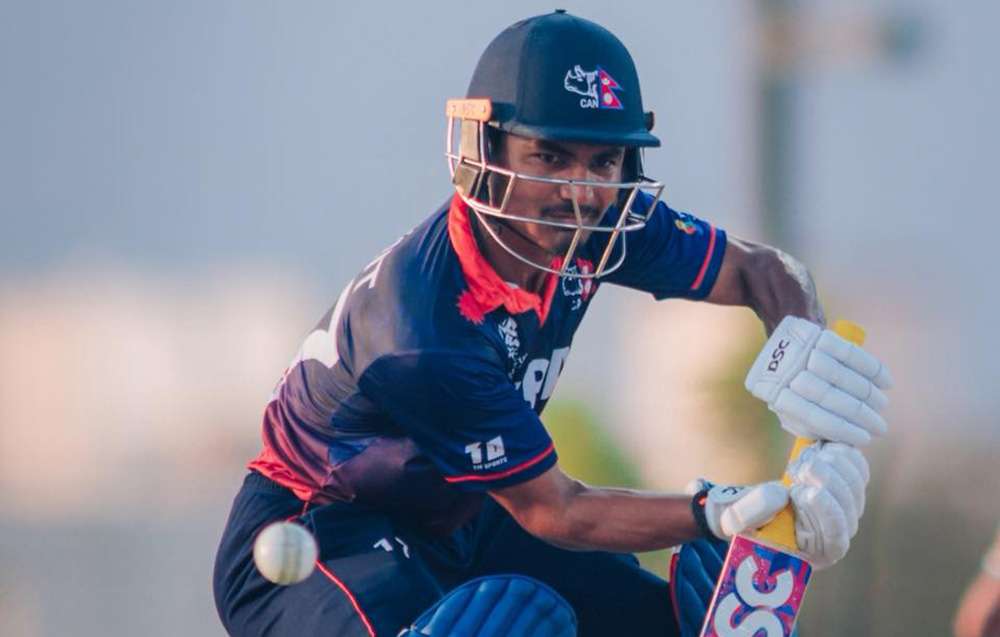 युएईविरुद्ध कप्तान रोहित पौडेलको शतक